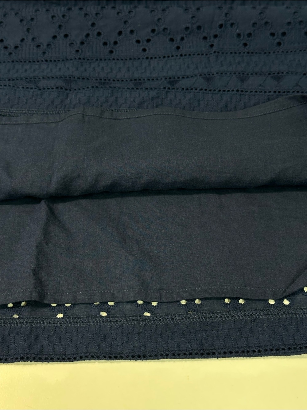 Heyton Navy Eyelet Sheath Dress NWT Pockets Sz 8 Preppy Summer - Picture 9 of 14